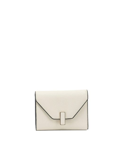 Valextra White "Isis Trifold" Wallet