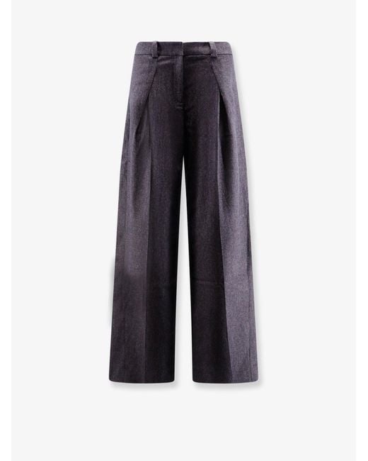 Boss Blue Taflong Trousers With Pinces