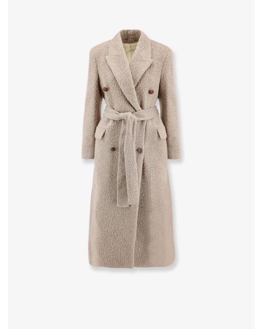 Golden Goose Deluxe Brand Natural Virgin Wool Blend Coat