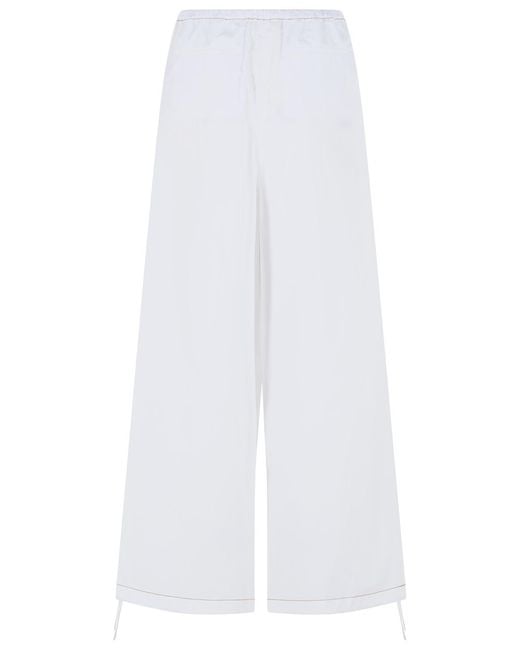 Marni White Cotton Pants