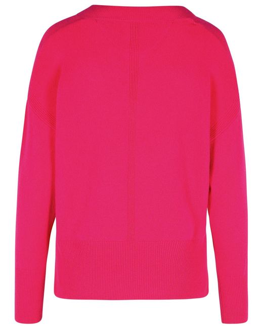PURO TATTO Pink Cashmere Sweater Fuchsia
