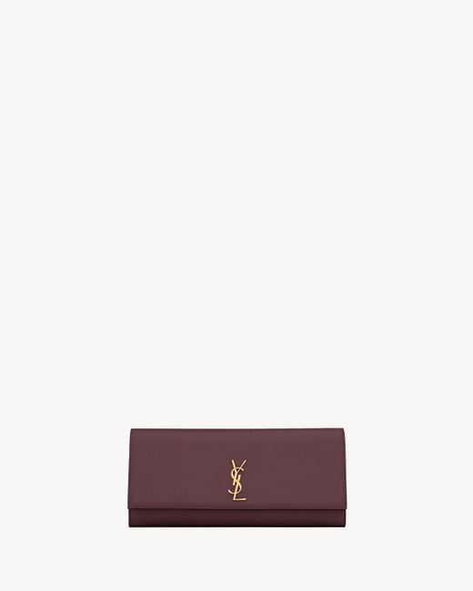 Saint Laurent Purple "Kate" Small Clutch