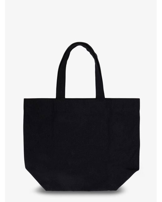 Rick Owens Black Canvas Handbag With Front Logo for men