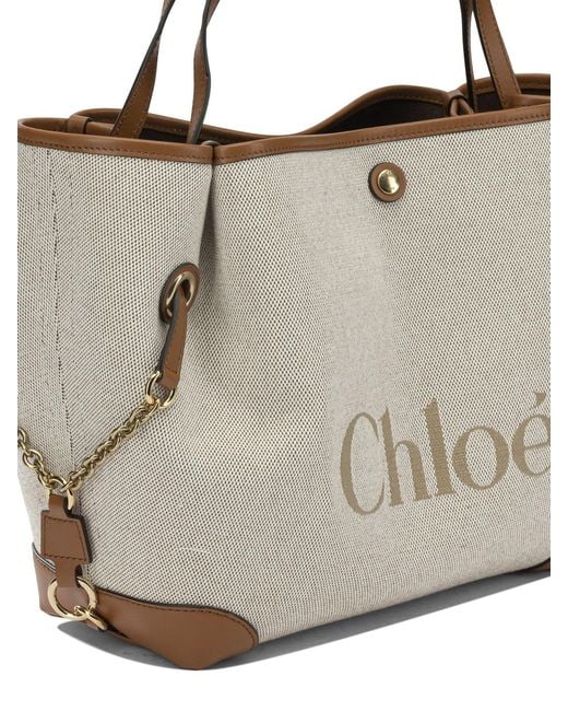 Chloé White "Clover" Large Shoulder Bag