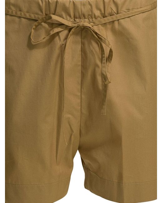 Loulou de Saison Green Shorts Beige