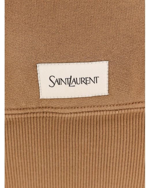 Saint Laurent Natural Sweatshirt With Logo