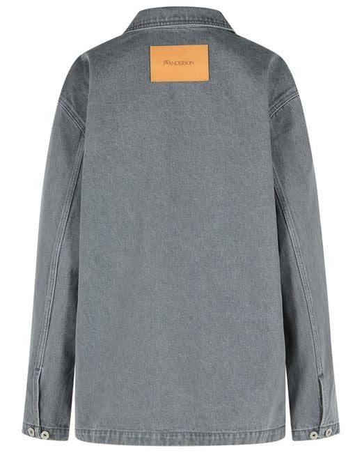 J.W. Anderson Gray Jw Anderson 'Rugby' Denim Shirt