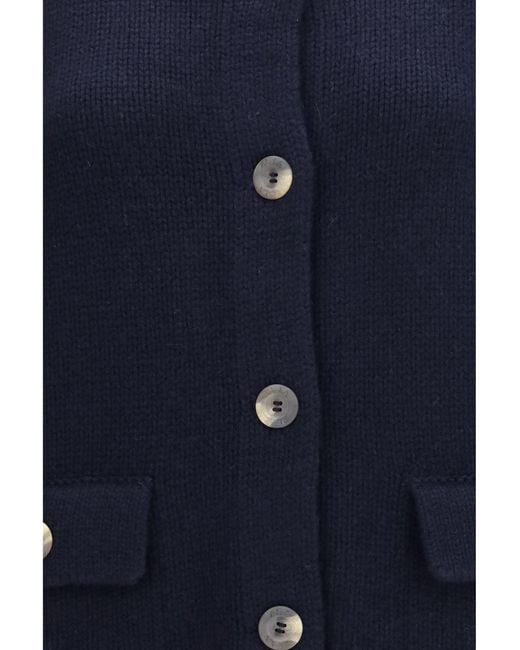 Ella Blue High Neck Cardigan