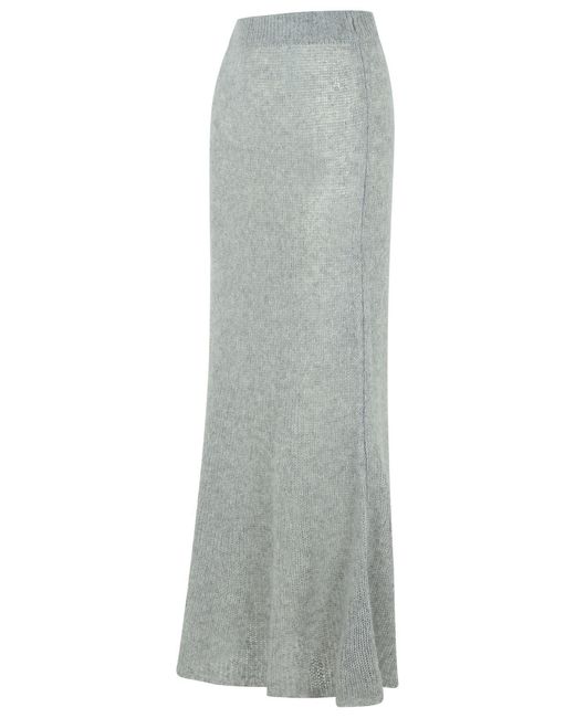 Lisa Yang Gray 'Kelsy' Long Skirt