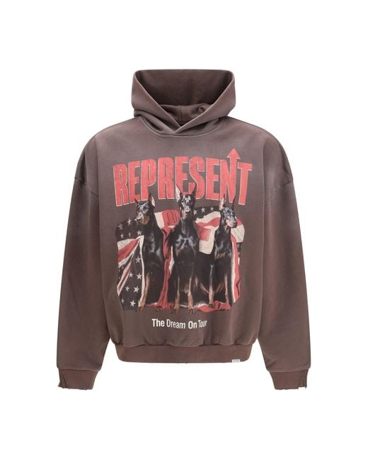 Represent Black Hoodie Dream On Tour for men