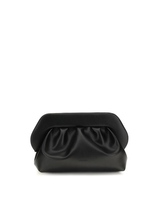 THEMOIRÈ Black Bios Vegan Fabric Clutch Jet