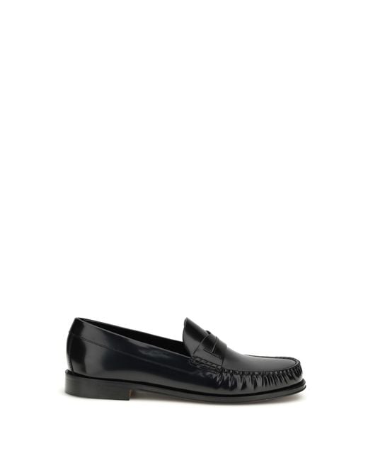 Tom Ford White Polished Leather Loafers for men