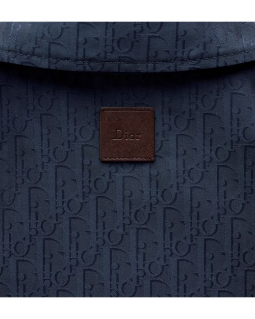 Dior Blue Oblique Coach Jacket for men