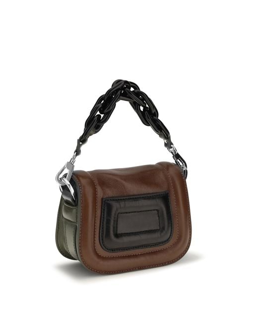 Pierre Hardy Brown Alphaville Handbag Kaki-Hazelnut