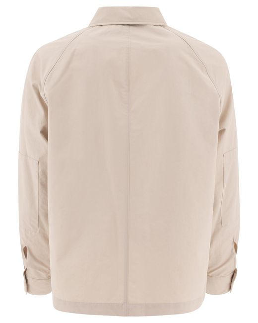 Vince Natural Cotton Blend Utility Jacket for men