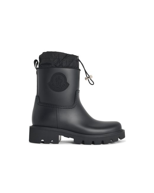 Moncler Black 'Kickstream' Rain Boots