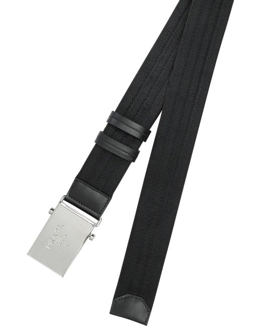 Prada Blue Belt Polyester for men