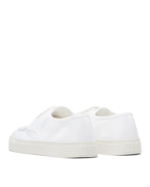 Prada White Leather Sneakers for men