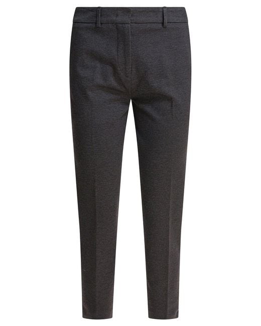 Semler Gray Viscose Pants Trousers