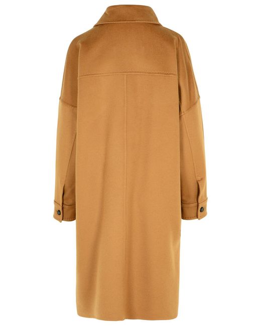 Max Mara Orange 'Baruffa' Cashmere Coat