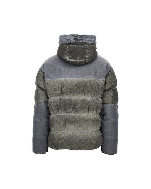 C P Company Gray Eco-Chrome R Down Jacket for men