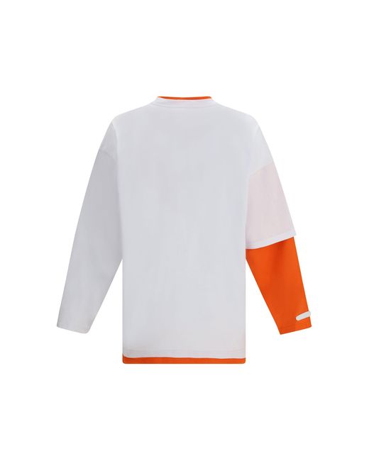 PDF CHANNEL Blue Long-Sleeve T-Shirt With Print Mask for men