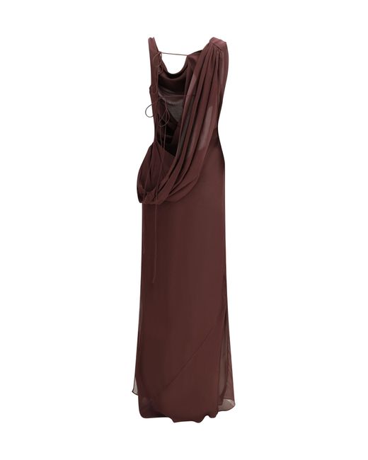 ANDAMANE Purple Minerva Long Dress