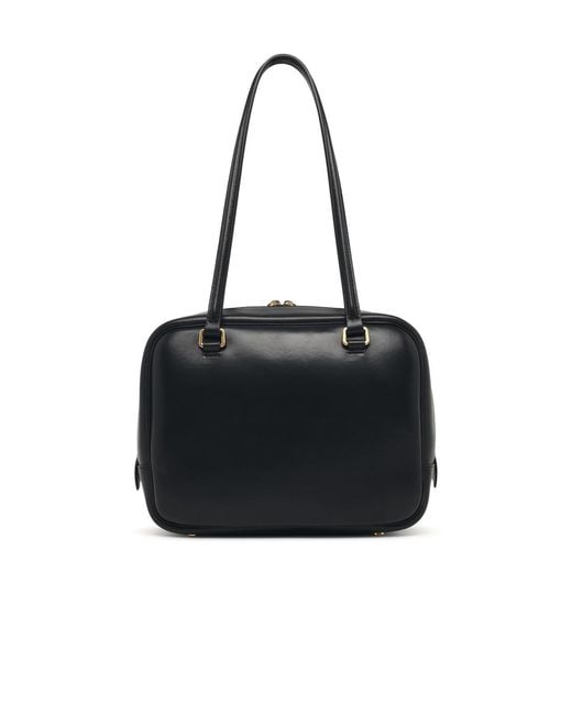 Jil Sander Black Medium Vision Leather Bag
