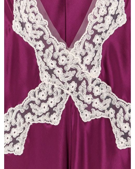 Alberta Ferretti Purple Viscose Long Dress