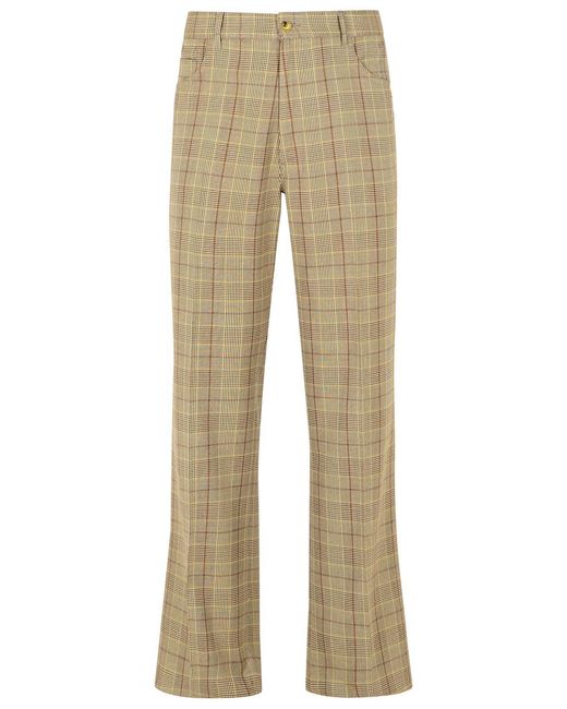 Amiri Natural Virgin Wool Blend Trousers for men