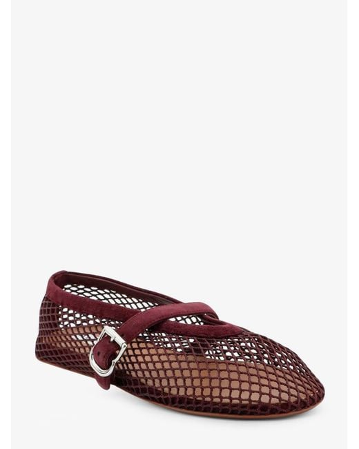 Alaïa Brown Mesh Ballet Flats