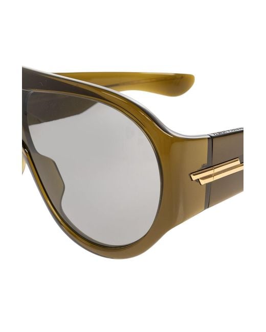 Bottega Veneta Green Mask Sunglasses