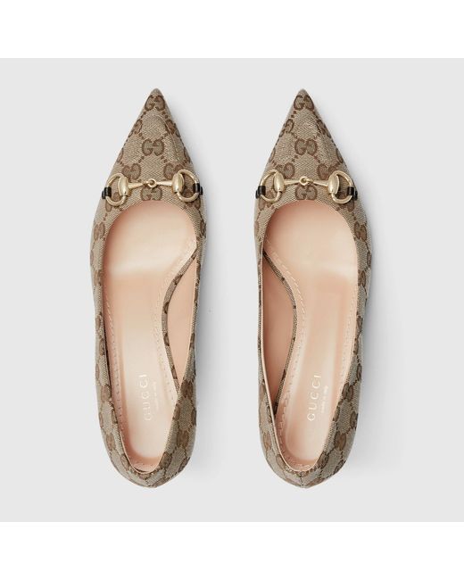 Gucci Gray Horsebit Pumps