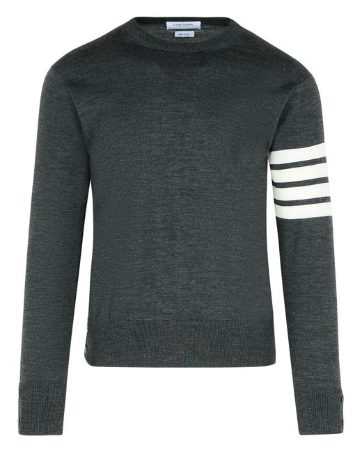 Thom Browne Black Classic 4-Bar Mesh for men
