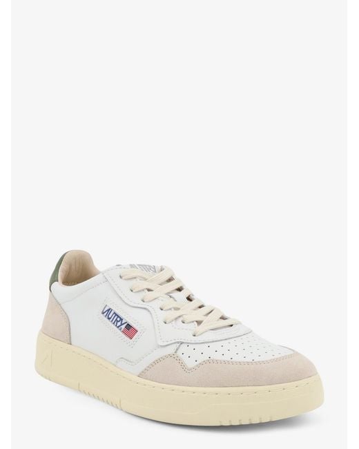 Autry Natural Medalist Low Leather Sneakers Bronze for men