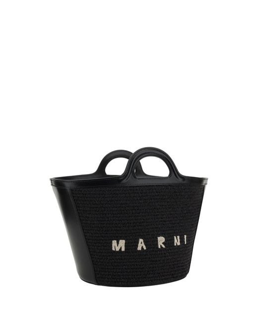 Marni Black Tropicalia Bucket Bag