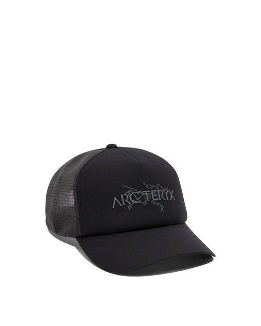 Arc'teryx Black "Brid Word" Trucker Hat for men