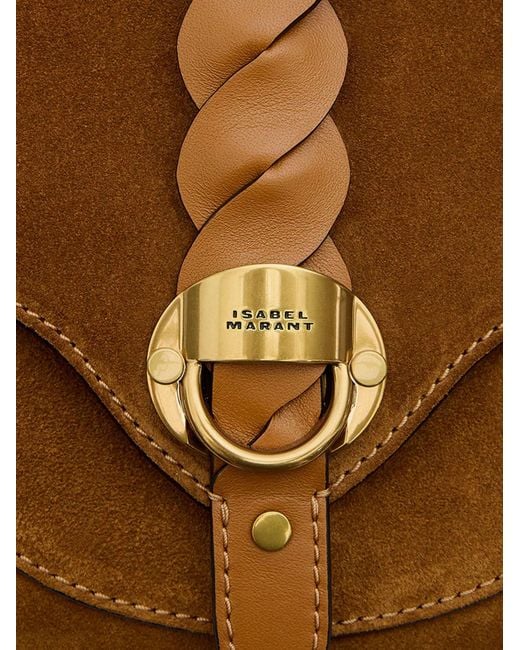 Isabel Marant Metallic Altay Suede Crossbody Bag
