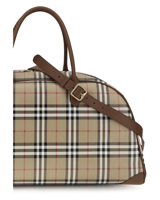 Burberry Natural Check Travel Bag for men