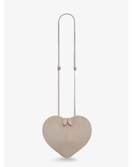Alaïa White Le Coeur Suede And Leather Crossbody Bag