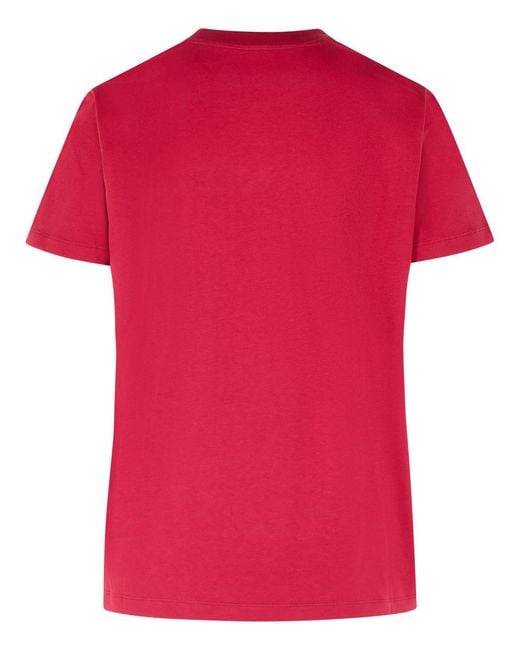 Moncler Red Cherry Cotton T-Shirt