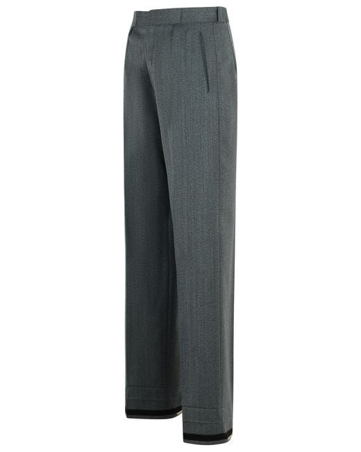 Maison Margiela Gray Wool Blend Trousers