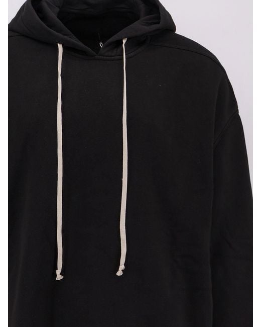 Rick Owens Black Peter Cotton Sweatshirt for men