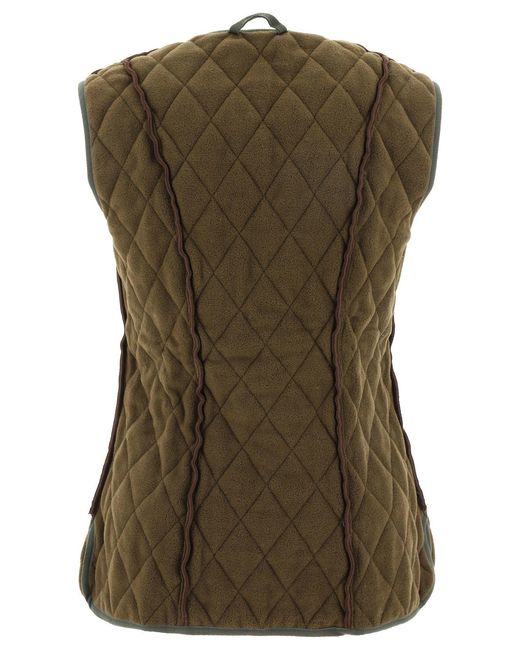 Barbour Green "Betty" Quilted Vest Jacket