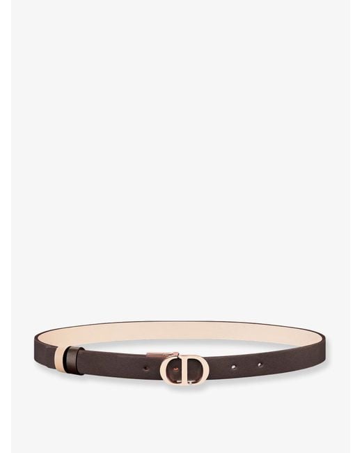 Dior White Cd 30 Montaigne Leather Belt