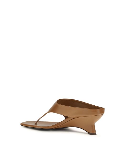 Khaite Brown Mule Sandals Marlow