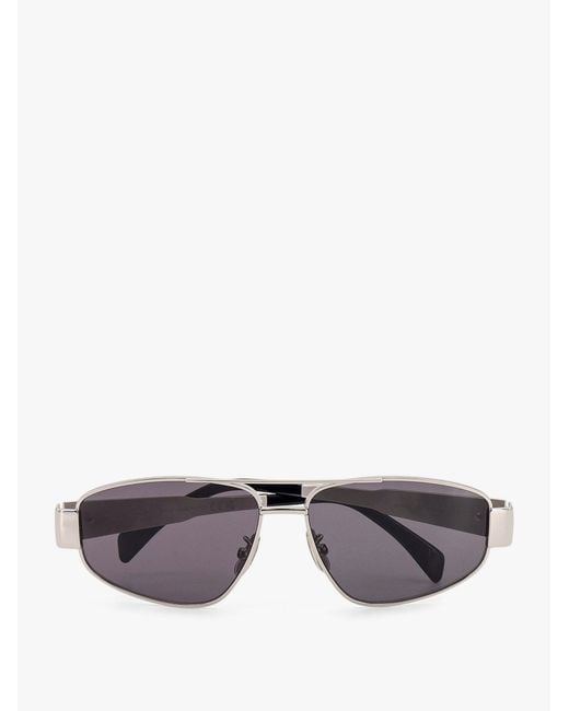 Céline Gray Metal Sunglasses for men