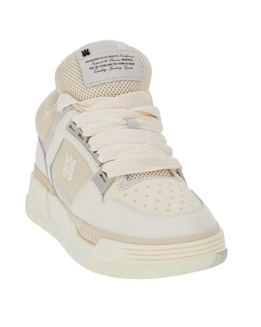 Amiri Natural Leather And Mesh Ma-1 Sneakers for men