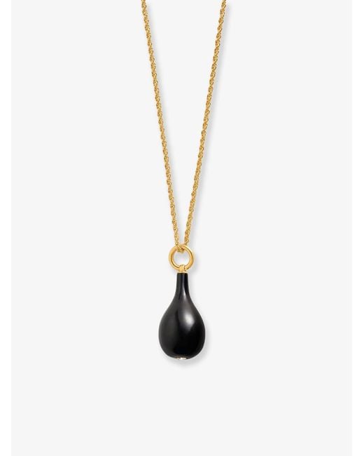Totême White Onix Drop Necklace