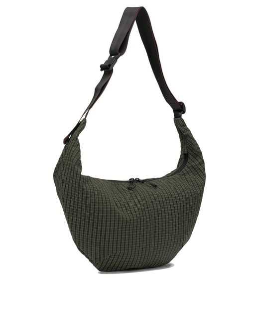 Comme des Garçons Metallic "Grid Check" Large Shoulder Bag for men
